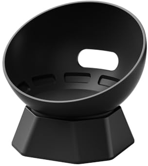 Gettimore Silikon-Lautsprecherständer für Echo Dot 4 und 5, rutschfeste stabile Basis mit elegantem Design, kompakte Größe 12,5 x 9,5 x 5,5 cm, kompatibel mit Alexa-Gerät, Schwarz