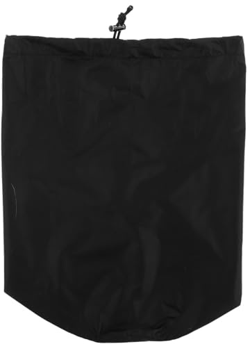Ciieeo Bolsa de Almacenamiento para Chaqueta de Plumas con Cordón, Bolsa Ligera y Compacta para Ropa de Viaje y Outdoor, Funda Multiusos para Abrigos y Prendas (16.5 Cm X 33 Cm, Negra)