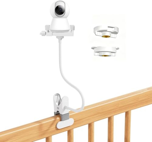 TTIAYAO Support Camera Bebe Support Babyphone Universel pour Moniteur | Support pour Babyphone Flexible Intérieur et Extérieur, Interface à Vis 1/4, Supports de Caméra Bébé Universel