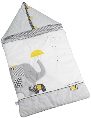 Nomade Babyschlafsack, 0-3 Monate, Baumwolle, Grau