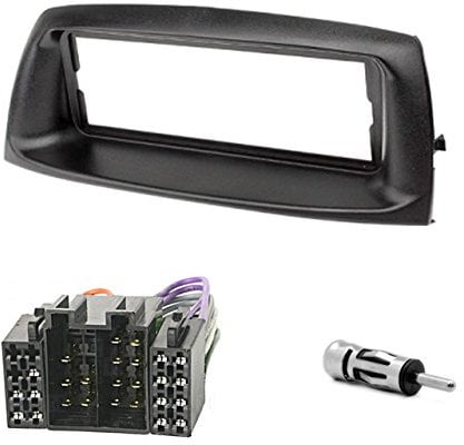 CARAV 11-018-801-6 Mascherina per autoradio 1-DIN in Dash + cavo ISO e adattatore dell'antenna