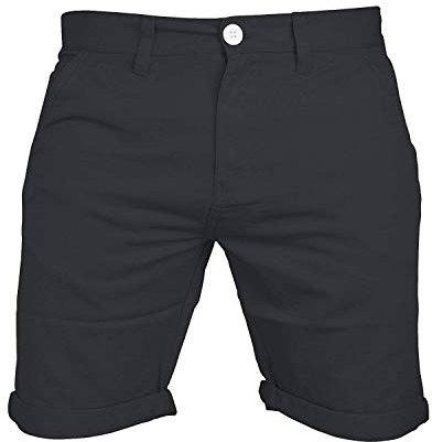 westAce Mens Chino Shorts Casual 100% Cotton Cargo Combat Charcoal 34