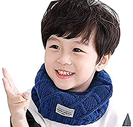 Winter Schal Kinder Strickschal Dicke Weiche Schlauchschal Wolle Rundschal Einfarbige Halstücher Warme Kinderschal Junge Mädchen Loop Schal Outdoor Sport Wandern Scarf Halswärmer als Geschenk