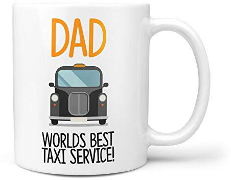 TeHe Gifts Dad Taxi Novelty 10oz Ceramic Gift Mug
