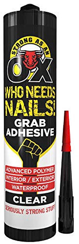 Strong as an Ox Sticks Like Nails Fast Grab Adhesive Clear 280ml