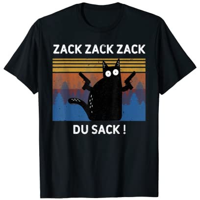 Katze Gamer Gaming Katze Video Game Spiele Computer PC Zack T-Shirt
