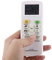 Télécommande Universelle Intégrée, 13,5 x 5,5 x 1,6 cm, Fabriqué en Plastique ABS pour Climatiseur Universel (Blanc)