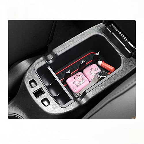 BIXUAN Mittelkonsole Organizer für Jeep Compass MP 2017-2020 Armlehnen Aufbewahrungsbox Organize Aufbewahrung Handschuh Box Organizer Compass Matte Rutschfester
