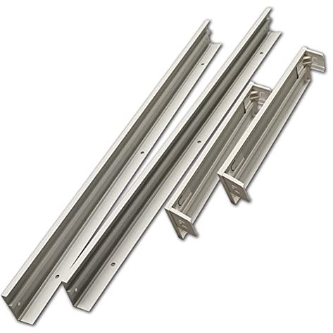 LED ATOMANT Packung mit 2 Aufbaukit für 120x60cm Slim LED Panel, Weiß lackiertes Aluminium, Panel nicht enthalten