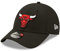 New Era Chicago Bulls Cap schwarz Diamond Era Basketball verstellbar NBA Fanprodukt - One-Size