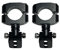 ZUMLED Kompatibel mit R1200GS R1250GS Nebelscheinwerferhalterungen LED-Leuchtenhalterung Zusatzscheinwerfer Kompatibel mit BMW R 1200 GS LC ADV R 1250 GS Adventure 2014–2022 (Color : Noir)