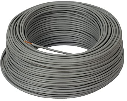 10 Meter ALPTEG H07V-K Kabel 1,5 mm² grau