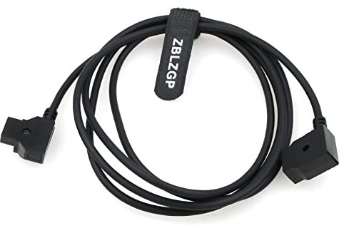 ZBLZGP D-Tap 2 Pin Stecker auf Buchse P-Tap Verlängerung Akku Stromkabel für IDX Anton-Bauer V-Mount Akku Gold Mount ARRI Red Kamera (2M)