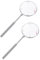Baluue Optometry Tools Set 2pcs Portable Cross Cylinders Convenient Cylinder Lens Lightweight Optical Lens for Astigmatism Zinc Alloy Glass