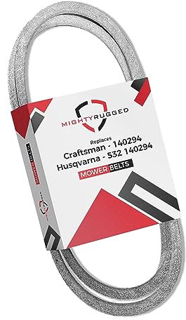 MightyRugged Craftsman 140294 Courroie d'entraînement de rechange en aramide robuste et durable pour tondeuses AYP/Husqvarna/Craftsman 532 140294, 531 300768, Jonsered/McCulloch 532 140294