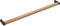 FURNIPART Griff Holz Metall Crossing LA320 - Möbelgriff aus Metall und Holz - Sockel Metall, Griff Holz, Zinkdruckguss schwarz matt, Eiche lackiert