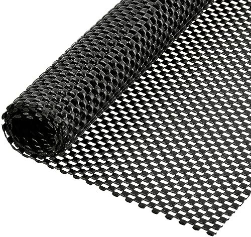 TMBMLPP Multipurpose Non Slip Mat, 50x200cm PVC Anti Slip Rug Underlay - DIY Non Slip Matting Roll for Home, Office, Cars | Sofa, Table, Mattresses, Cup | Black