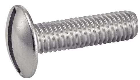 ACTON Vis à métaux tête ronde large -POELIER- fendue - Inox A2 6x20 mm - Boîte de 200 - Vis, pointes, boulons