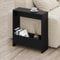 HOCUS PICUS Side Table with Magazine Rack for Living Room and Office - Many Colour Options - Side/End Table - 55 x 20 x 60cm (Black)