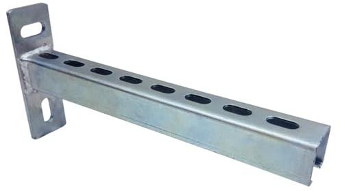 Wandausleger Wandträger Schwerlastträger Träger Schienenkonsole, Auslegerkonsole, Regalbodenträger, verzinktem Stahl, 150-500 mm (Festigkeit 10 bis 21 kg) (Wandausleger 500 mm)