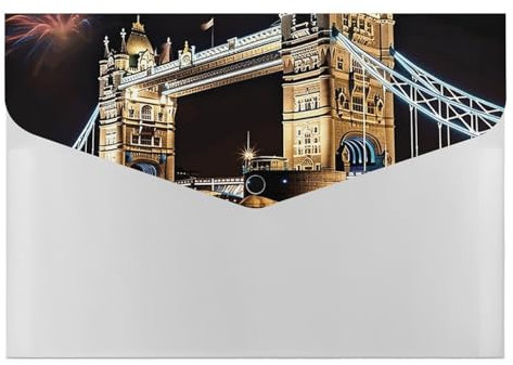 Aktenordner, Nacht-London-Turmbrücken-Druck, dekorative Aktenordner, Aktenordner für Zuhause, Arbeit, Büro