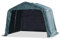 Bulliing Tendone Bestiame Rimovibile PVC 550 g/m² 3,3x3,2 m Verde Scuro,Tendone Garage, Costruzione Stabile in Acciaio Garage per Bicicletta