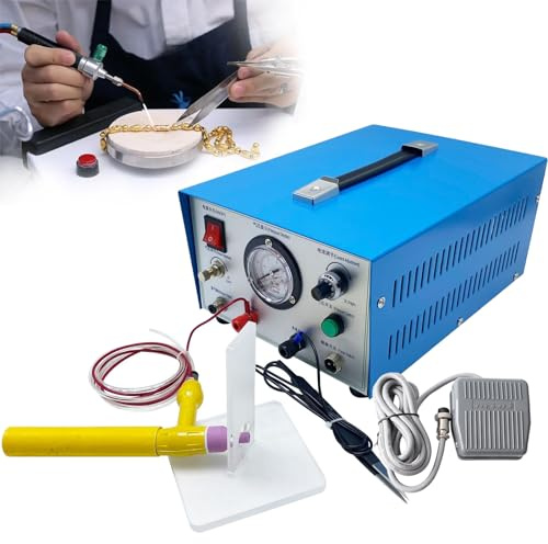 Fablestoryem 100W Pulse Argon Arc Welder, Permanent Jewelry Spot Welder for DIY Jewelry Repair Gold and Hardware Workpiece Welding Jewelry Welder