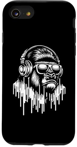 Carcasa para iPhone SE (2020) / 7 / 8 Auriculares Chimpancé