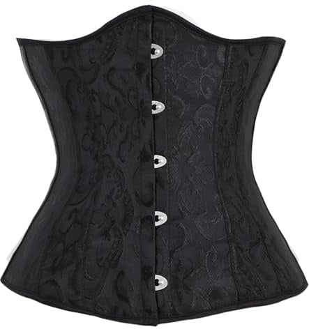 OPLERT Corset à lacets en satin sous la poitrine pour femme, serre-taille sous la poitrine, haut gainant, buste