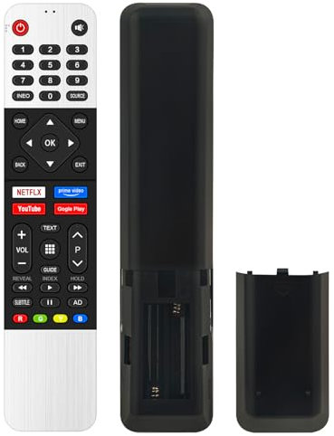 Ersetzte Fernbedienung Passend für Metz Miia TV 2MTC6000Z 32MTC6110Z 32MTC6000 42MTC6000 42MTC6000Z 40MTC6110Z MB50NX03 MB55NX03 32MTC6100 40MTC6100 32MTC6000Z 55MUC5000,Ohne Sprachfunktion