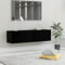 Festnight Mobile TV a Parete, Mobile TV Sospeso, Mobile TV Soggiorno, Mobile TV Moderno, in Legno Multistrato Nero 120x30x30 cm