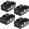 4 Packs 8.0Ah 18V BL1850B Replacement for Makita 18V Battery,Compatible with Makita Batteries BL1860B BL1850B BL1850 BL1840 BL1830 BL1860 BL1835 BL1845 BL1820B,Compatible with Power Tools