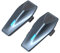 ASMAX S1 Motorcycle Bluetooth Headset, Voice Control Motorcycle Communication Systems, 8 Riders Helmet Intercom with FM Radio, Noise Cancellation Helmet Speakers with Universal Pairing (S1-2 Pack)