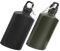 BRIGHTFUFU 2pezzi Borraccia Portatile Lega Di Alluminio Con Moschettone Leggera e Piatta Per Escursioni e Attività Outdoor Resistente e Facile Da Trasportare