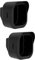 HOMSFOU 2pcs Case Outdoor Overhead Cable Ties Cover Outdoor Nest Solar Panel Shade for Outdoor doorbell Wireless Camcorder Power Bank Hub Black Abs