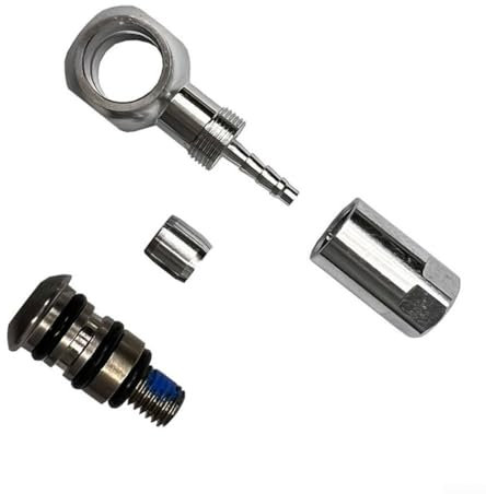 Scheibenbremsschlauch-Adapter, mit Banjo-Anschluss und D8M5-Schraube für XOD für Goodtaste Zoom875e Bremse, Bremsschlauchadapter, sicherer Anschluss