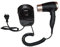 ElriBird - Secador de pelo de pared para hotel, 1600 vatios, Premium, color negro