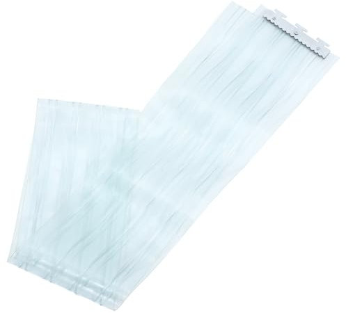 Happyyami Rideau De Porte Transparent PVC Rideau à Bandes pour Séparation De Marché De Porte avec Rabat pour Animaux De Compagnie