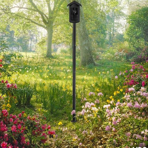 Erdspiess für Ring Außenkamera Plus, Halter für Ring Outdoor Camera Plus Ohne Bohren, Spike Pole Mount Ground Stake mit Schutzhülle Zubehör für Ring Outdoor Plus, Sehr Stabil für Garten/Weicher Boden