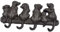 Hemobllo Crochet Mural Forme de Chien Fonte Patère Rétro Européenne Accroche Manteau Noir pour Amoureux des Animaux et Organisation de Votre Espace