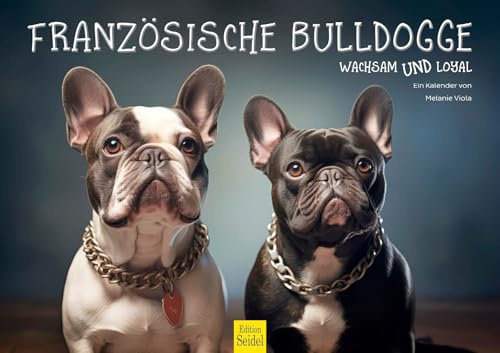 Edition Seidel Premium Kalender Französische Bulldogge 2026 Format DIN A3 Wandkalender Hundekalender Hund Welpe Hunderasse Haustier Melanie Viola