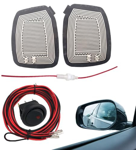 Auto Seitenspiegelheizung, Enteiser Heizung Seitenspiegelheizung - Heizmatte aus seitlichem Spiegel Elektrisch für Auto - Auto Heizung