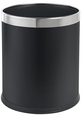 Corby 9L Double Layer Bin (BIN0014) in Black