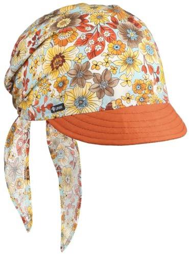 Lipodo Malvik Bandana Cap Mujer - Made in Italy Sun Mujer con pico Primavera-Verano, naranja, Talla única