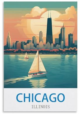200-teiliges Puzzle, Chicago, Illinois – Lernspiel für Erwachsene, 200 Teile, 35 x 25 cm