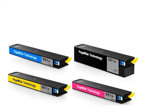 WANGYANFEIWH 981XL for H-*P Tinte Patrone 1SET Volle Pigment for 556xh 556dn 586dn 586z 586f E58650 E58650dn Drucker kompatibel