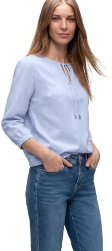 Damen 3/4-Arm Bluse mit Streifen
