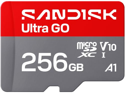 SANDISK Ultra Go UHS-I microSD Karte, bis zu 190 MB/s, Full HD Video, Speicherkarte für Android Smartphones, Tablets (256 GB)
