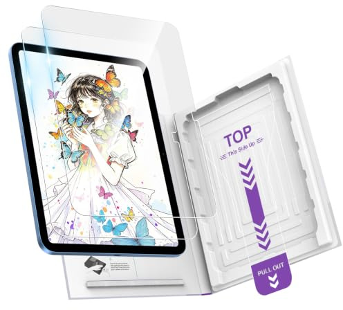 MoKo Displayschutzfolie für iPad A16 11./10. Generation, 2 Stück | 9H+ Hartglas, Hochtransparent, Kratzfest, Blasenfrei, Kompatibel mit Apple Pencil, Inkl. Einbauhilfe-Box