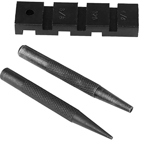 OVAQUIXI Juego de Rompecadenas de Motosierra, Herramienta de Reparación de Punzones de Bolsillo de Acero Al Carbono, Se Adapta a Cadena de Paso 1 4 3 8 LP 325 3 8 404, Kit de Mano de Piezas para